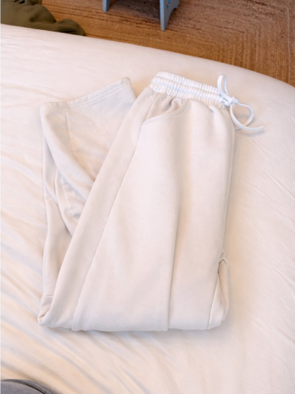 White sweatpants